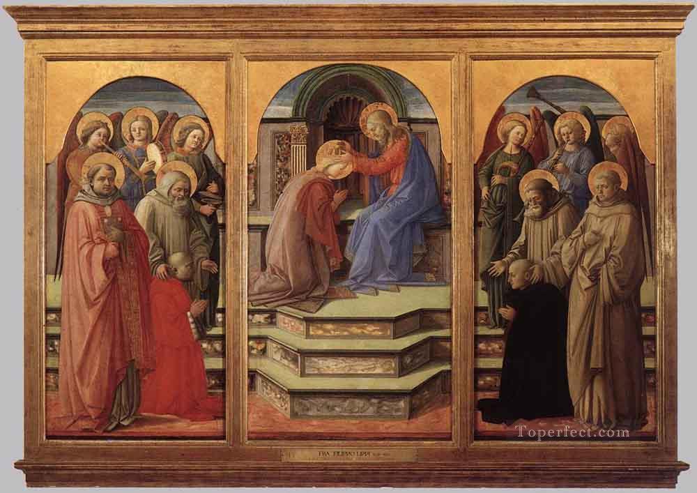 聖母戴冠 2 ルネサンス フィリッポ・リッピ油絵